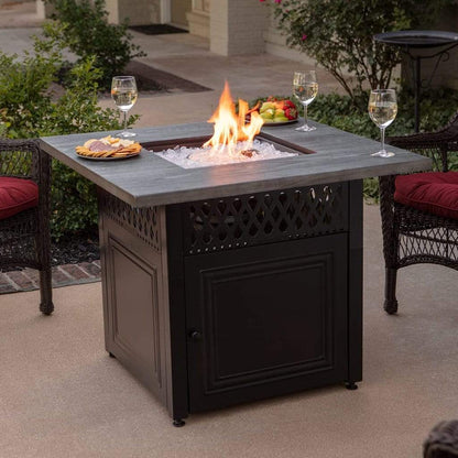 Endless Summer Dakota 42" Outdoor LP Gas Fire Pit Table With DualHeat Technology