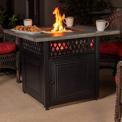 Endless Summer Dakota 42" Outdoor LP Gas Fire Pit Table With DualHeat Technology