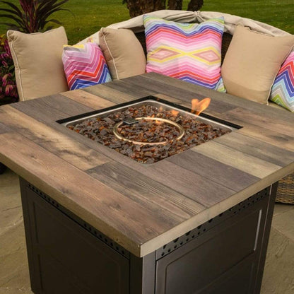 Endless Summer Harris 42" Outdoor LP Gas Fire Pit Table With DualHeat Technology