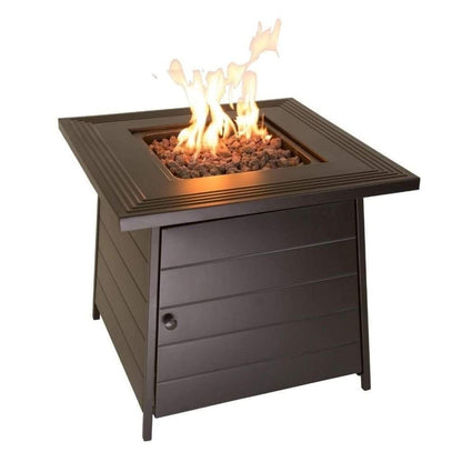 Endless Summer The Anderson 28" Outdoor LP Gas Fire Pit Table With Steel Mantel