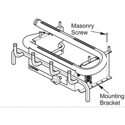 Everwarm Millivolt Valve Vent-Free Liquid Propane Gas Burner for Palmetto & Low Country Timber Log Sets
