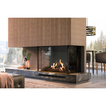 Faber MatriX 4326 Series Three-sided Bay Built-in Gas Fireplace