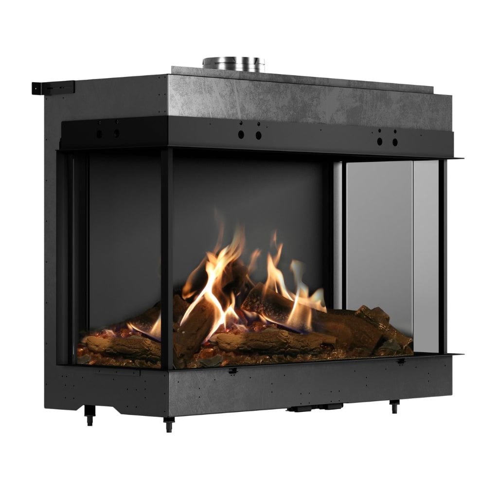 Faber MatriX 4326 Series Three-sided Bay Built-in Gas Fireplace