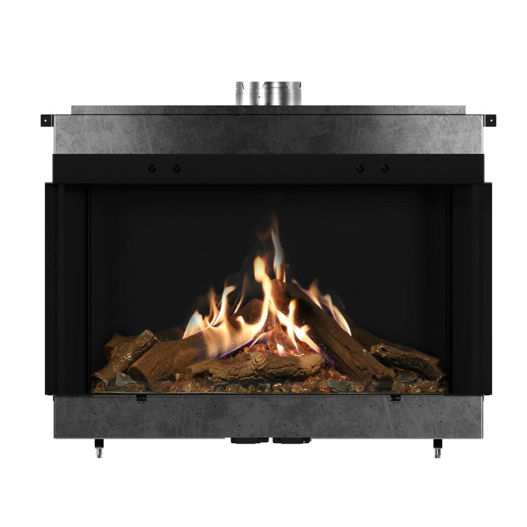 Faber MatriX 4326 Series Three-sided Bay Built-in Gas Fireplace