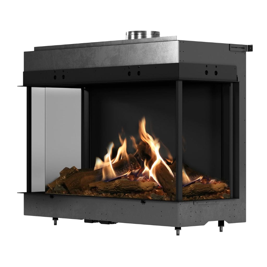 Faber MatriX 4326 Series Three-sided Bay Built-in Gas Fireplace