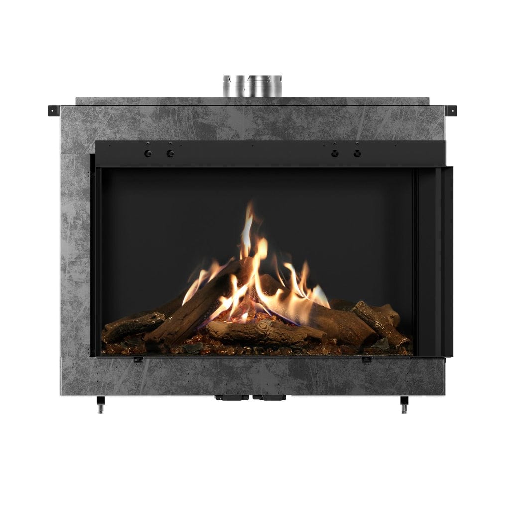 Faber MatriX 4326 Series Two-sided Right-facing Built-in Gas Fireplace