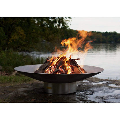 Fire Pit Art 34" Stainless Steel Bella Vita Fire Pit