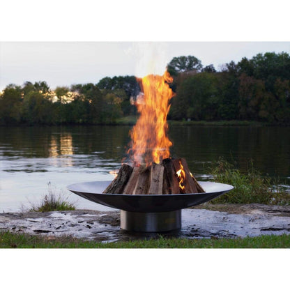 Fire Pit Art 34" Stainless Steel Bella Vita Fire Pit