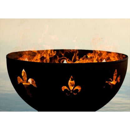 Fire Pit Art 36" Fleur de Lis Fire Pit