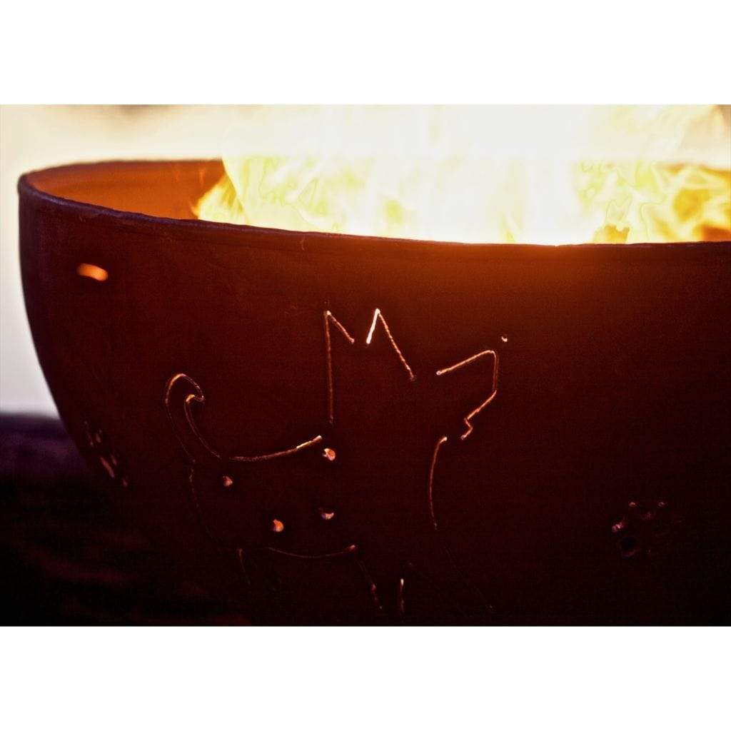 Fire Pit Art 36" Funky Dog Fire Pit