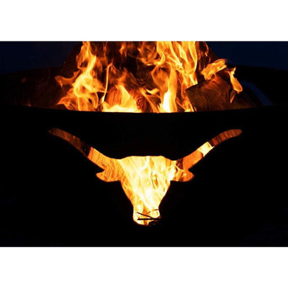 Fire Pit Art 36" Longhorn Fire Pit