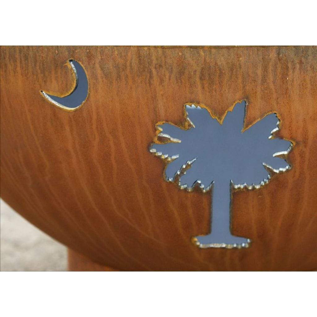 Fire Pit Art 36" Tropical Moon Fire Pit