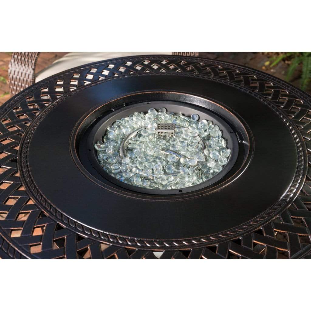 Fire Sense 33" Wagner Round Aluminum Propane Gas Fire Pit