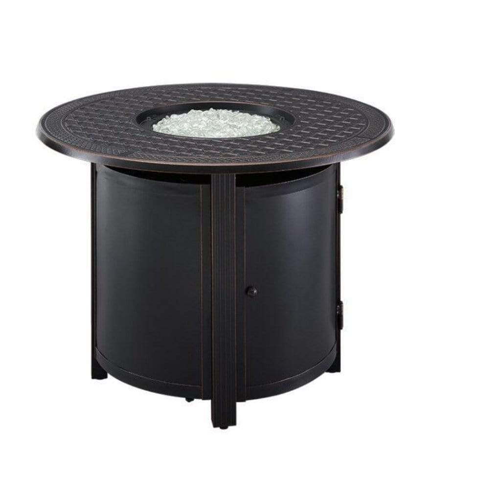 Fire Sense 34" Woodberry Aluminum Round Propane Gas Fire Pit