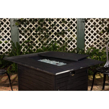 Fire Sense 35" Longmont Aluminum Rectangular Propane Gas Fire Pit