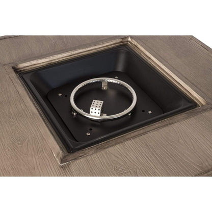 Fire Sense 40" Langhorne Square Aluminum Propane Gas Fire Pit