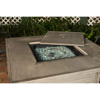 Fire Sense 40" Langhorne Square Aluminum Propane Gas Fire Pit