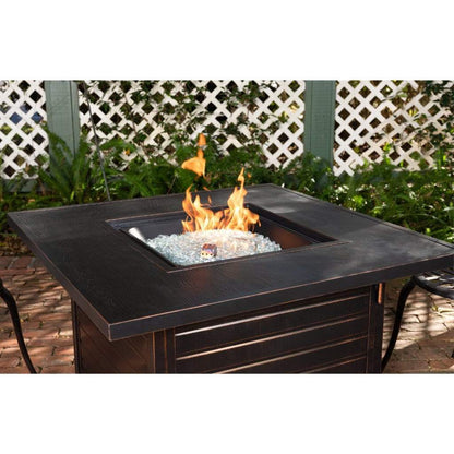 Fire Sense 40" Langhorne Square Aluminum Propane Gas Fire Pit