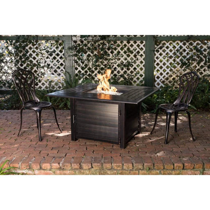 Fire Sense 40" Palmetto Aluminum Square Propane Gas Fire Pit