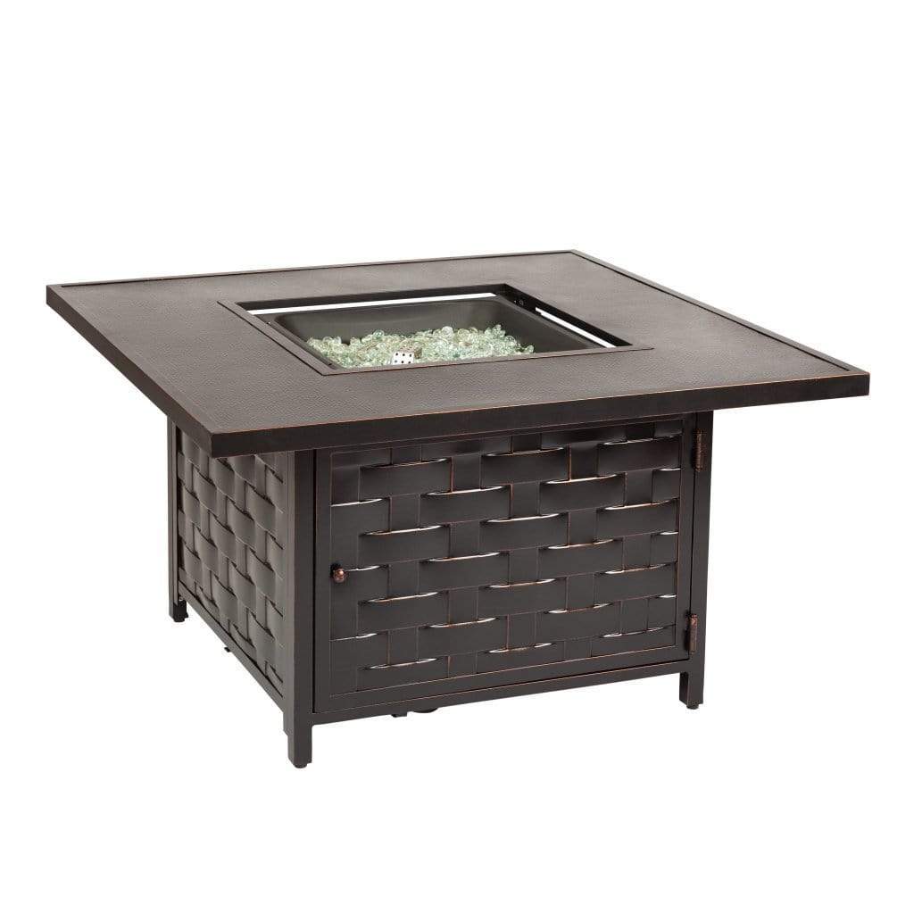 Fire Sense 42" Armstrong Aluminum Square Propane Gas Fire Pit