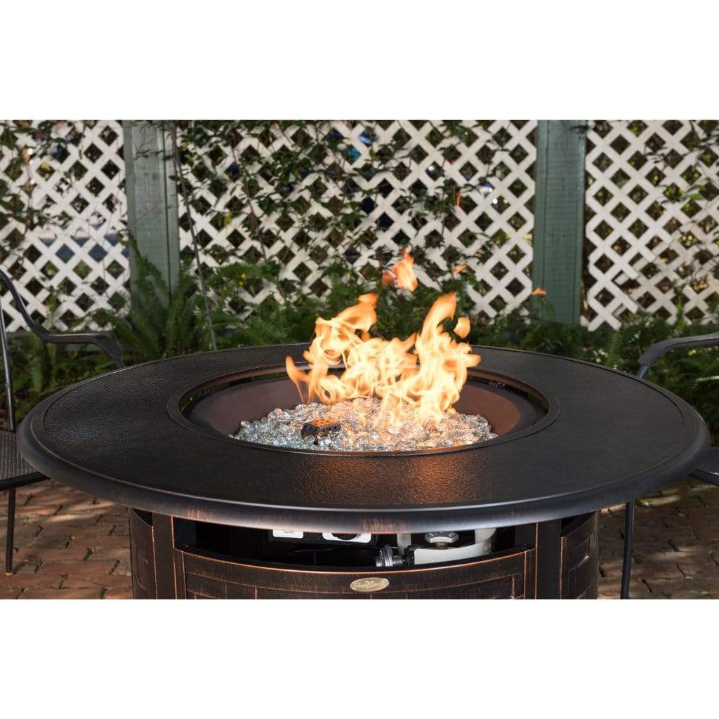 Fire Sense 42" Armstrong Round Aluminum Propane Gas Fire Pit