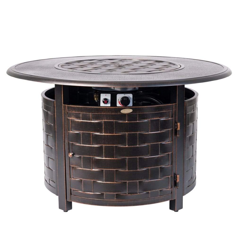 Fire Sense 42" Armstrong Round Aluminum Propane Gas Fire Pit