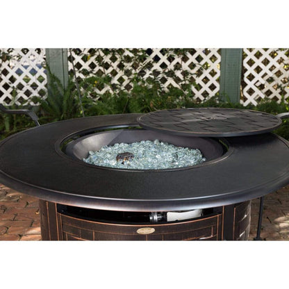 Fire Sense 42" Armstrong Round Aluminum Propane Gas Fire Pit