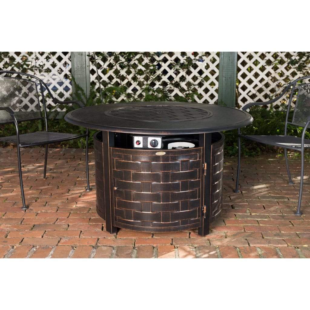 Fire Sense 42" Armstrong Round Aluminum Propane Gas Fire Pit