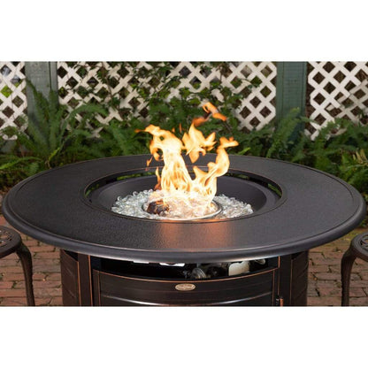 Fire Sense 42" Finn Round Aluminum Propane Gas Fire Pit