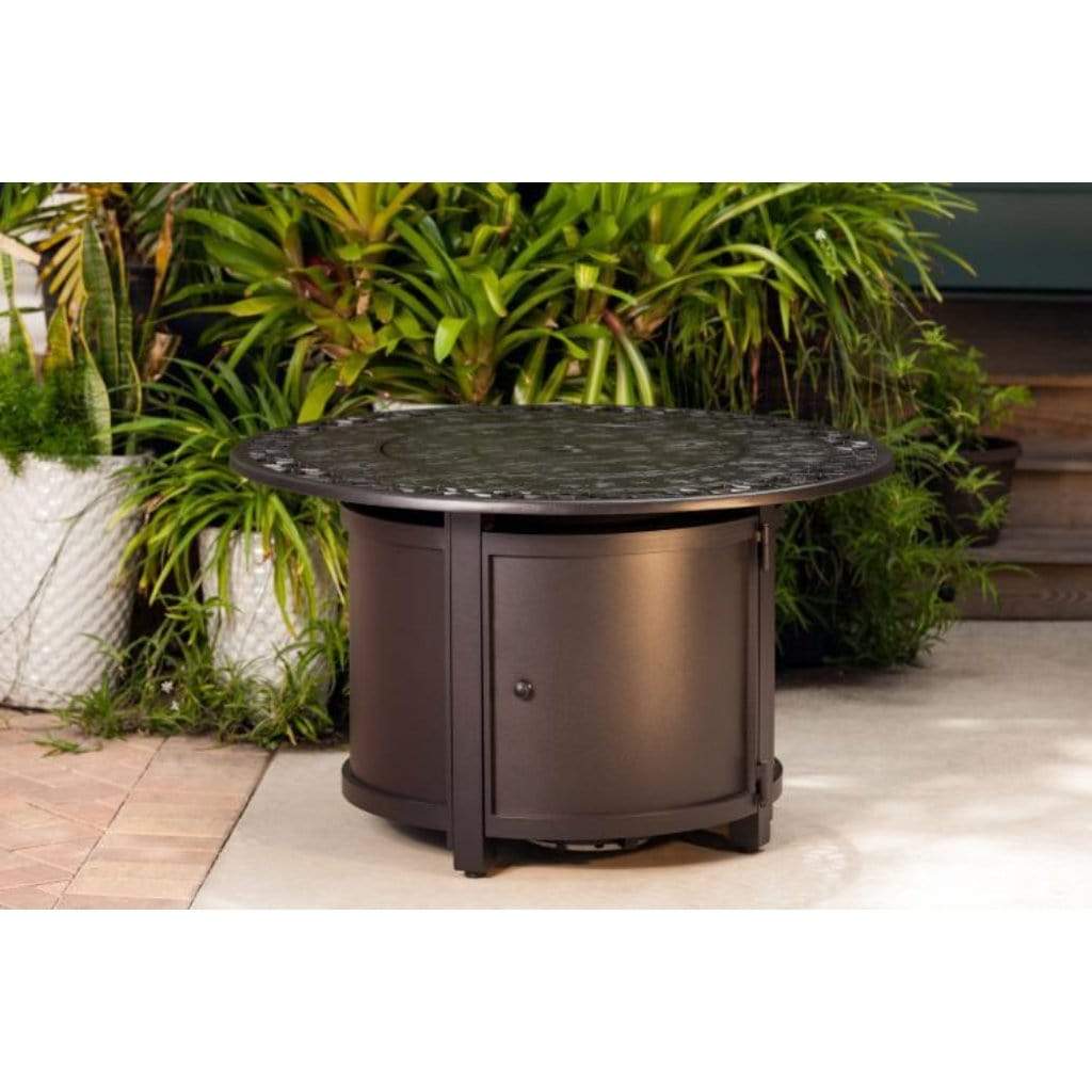 Fire Sense 42" Longpoint Round Aluminum Propane Gas Fire Pit