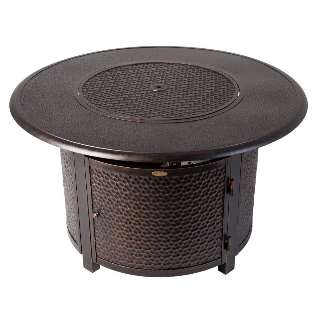 Fire Sense 42" Weyland Round Aluminum Propane Gas Fire Pit