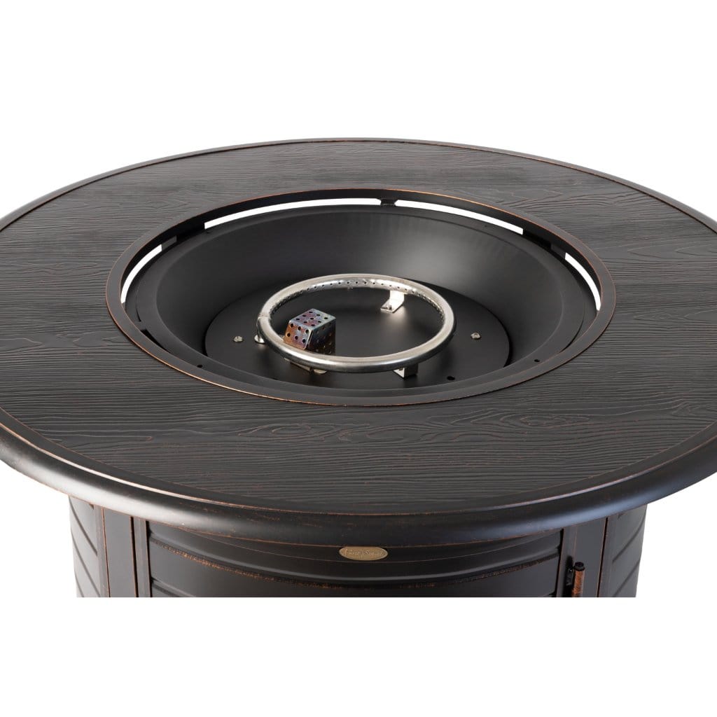 Fire Sense 42"/44" Thatcher Round Aluminum Propane Gas Fire Pit