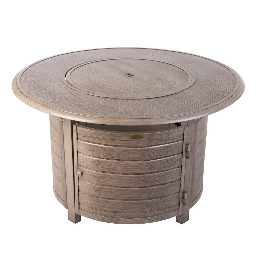 Fire Sense 42"/44" Thatcher Round Aluminum Propane Gas Fire Pit