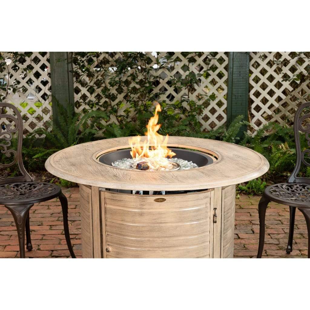 Fire Sense 42"/44" Thatcher Round Aluminum Propane Gas Fire Pit