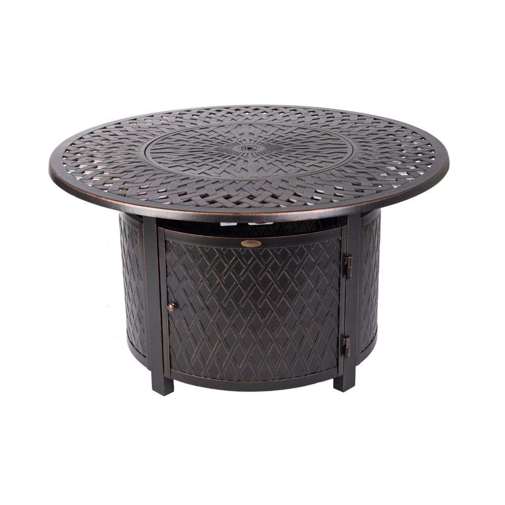 Fire Sense 44" Verona Aluminum Round Propane Gas Fire Pit