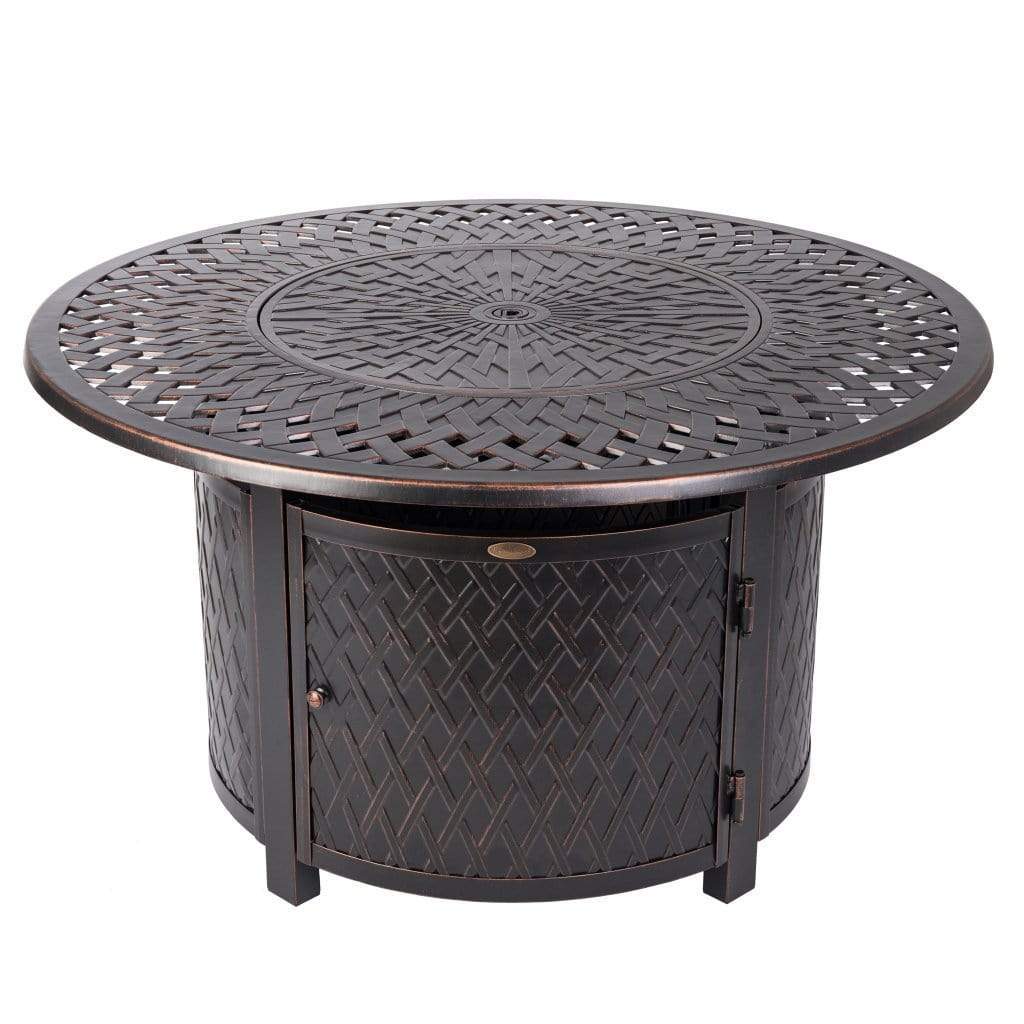 Fire Sense 44" Verona Aluminum Round Propane Gas Fire Pit