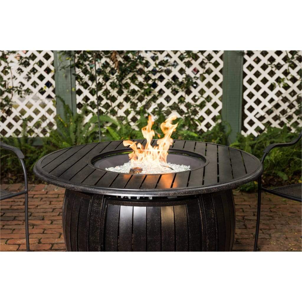 Fire Sense 47" Grand Cooper Aluminum Round Propane Gas Fire Pit