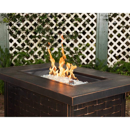 Fire Sense 48" Armstrong Rectangular Aluminum Propane Gas Fire Pit