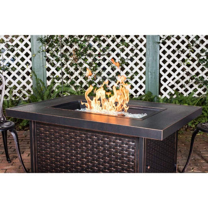 Fire Sense 48" Baker Aluminum Rectangular Propane Gas Fire Pit