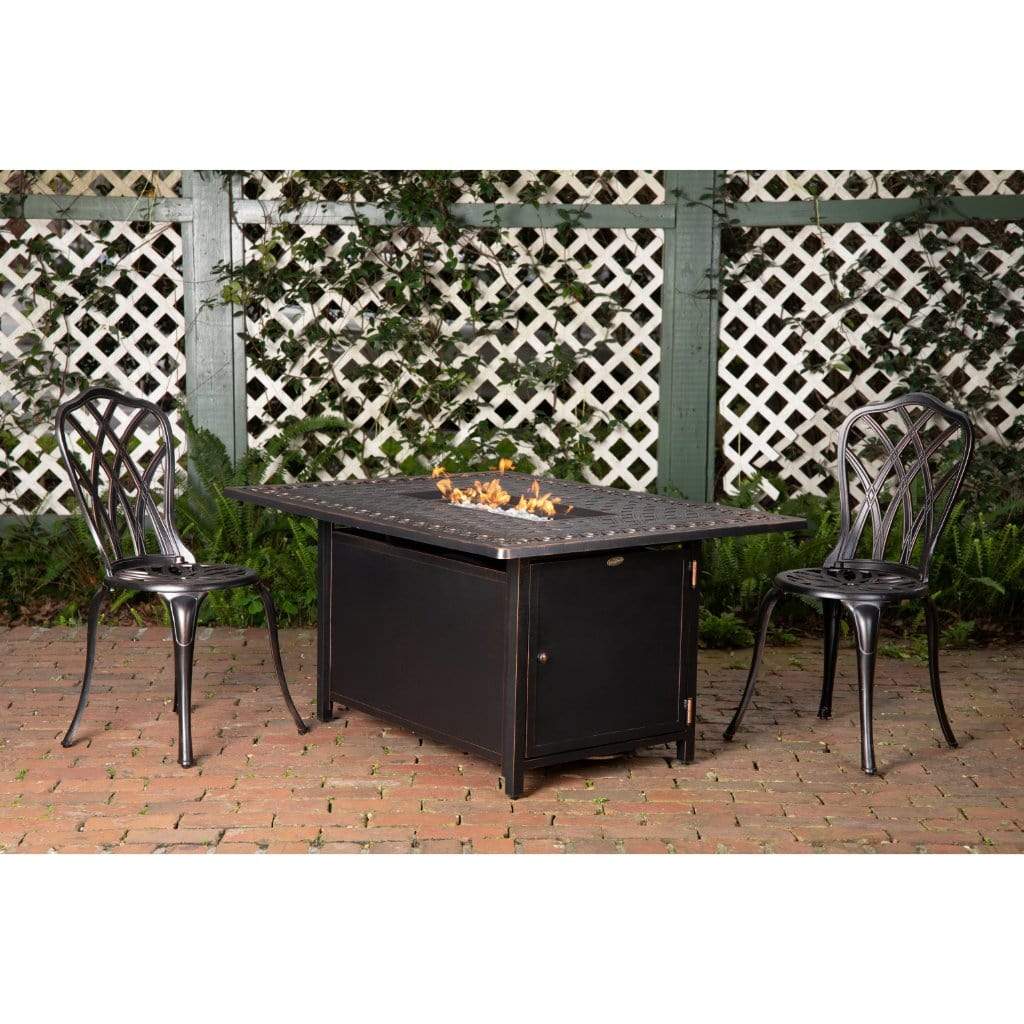 Fire Sense 48" Meerin Rectangular Aluminum Propane Gas Fire Pit