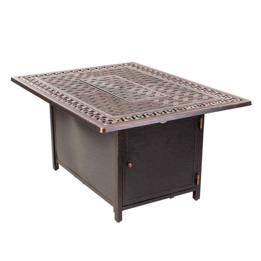 Fire Sense 48" Meerin Rectangular Aluminum Propane Gas Fire Pit