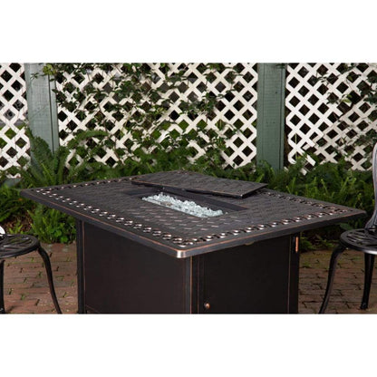 Fire Sense 48" Meerin Rectangular Aluminum Propane Gas Fire Pit