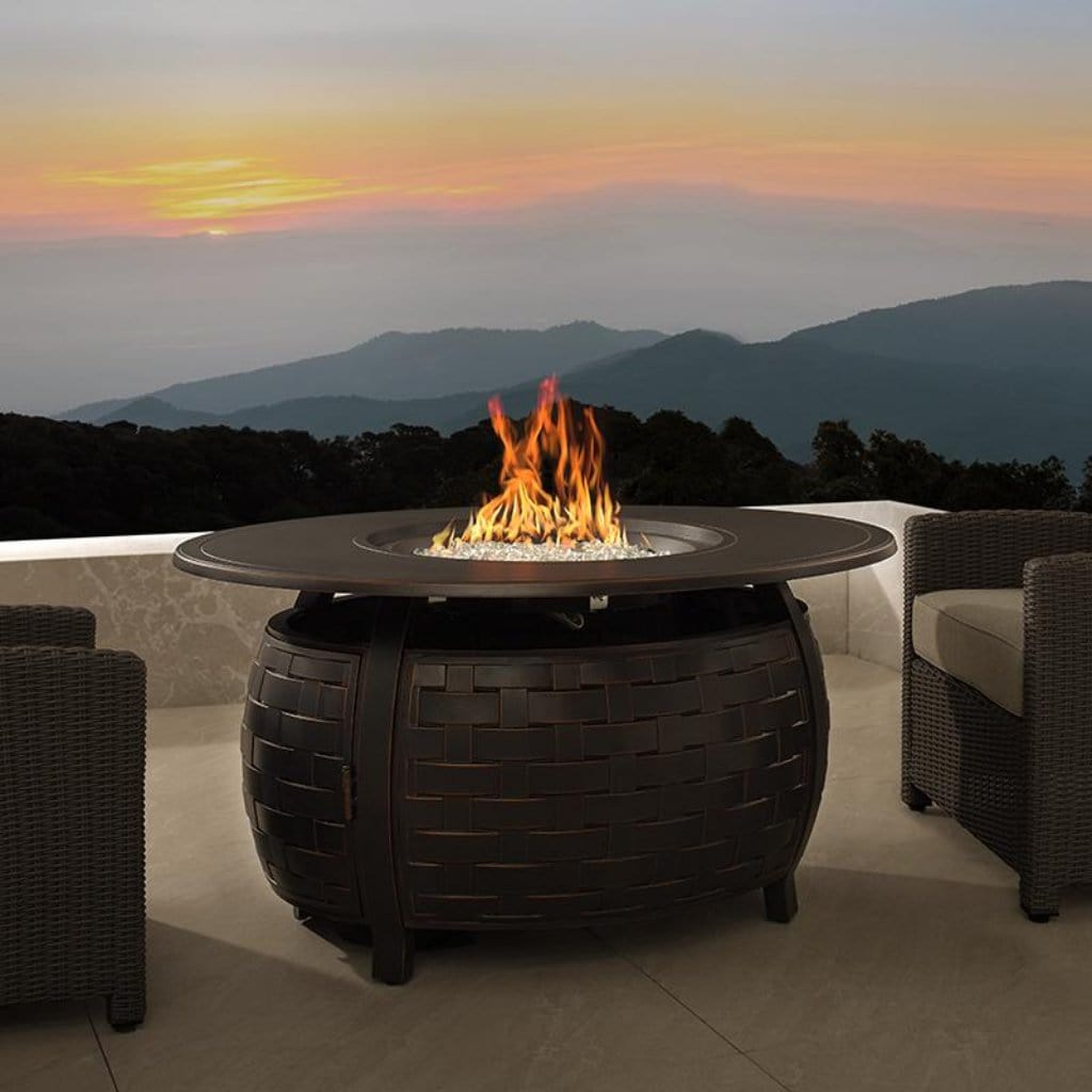 Fire Sense 48" Parsons Aluminum Oval LPG/NG Fire Pit