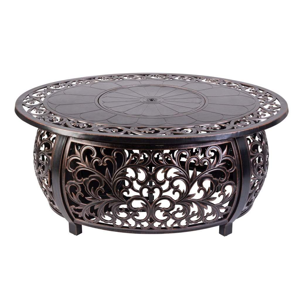 Fire Sense 48" Toulon Oval Cast Aluminum Propane Gas Fire Pit