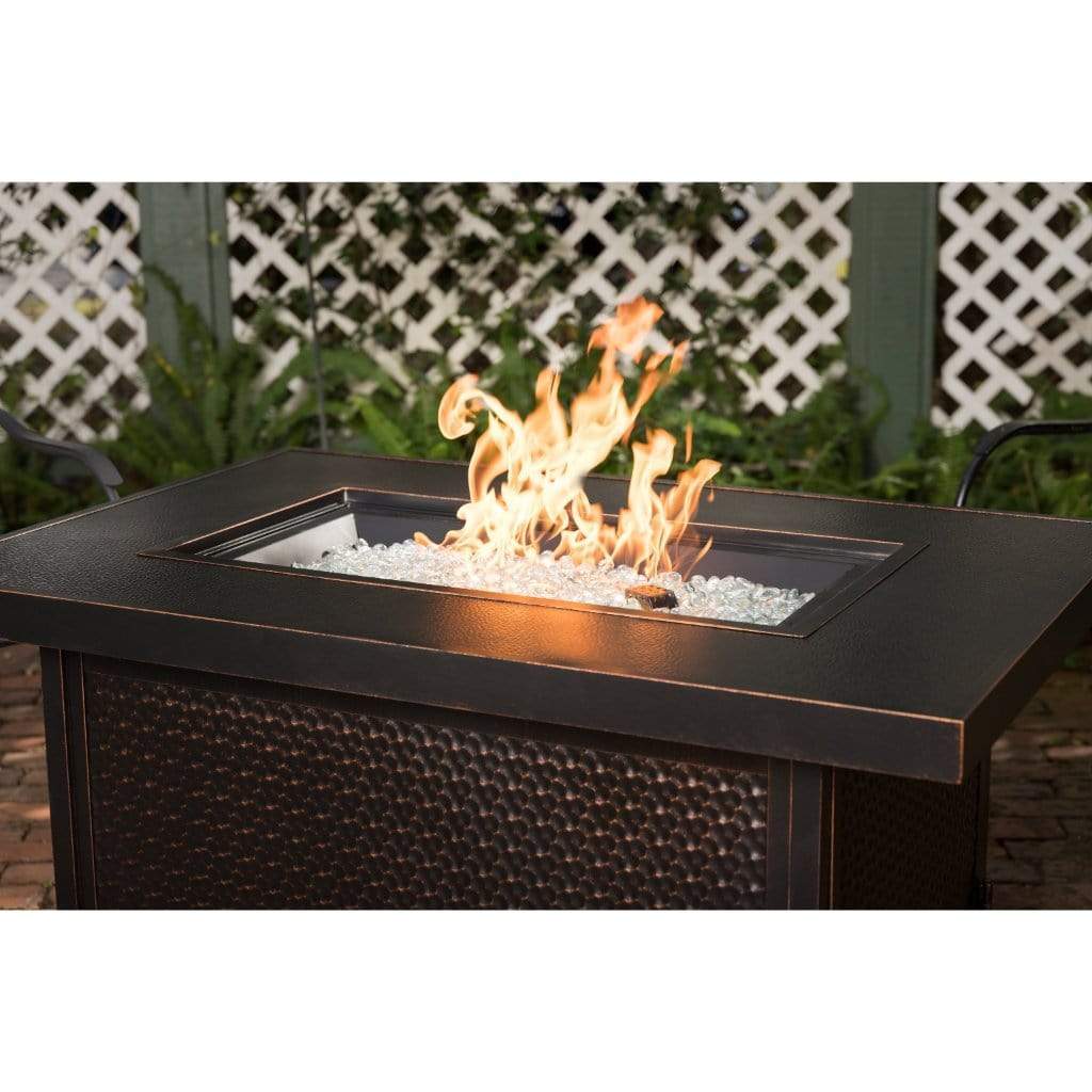 Fire Sense 48" Weyland Rectangular Aluminum Propane Gas Fire Pit