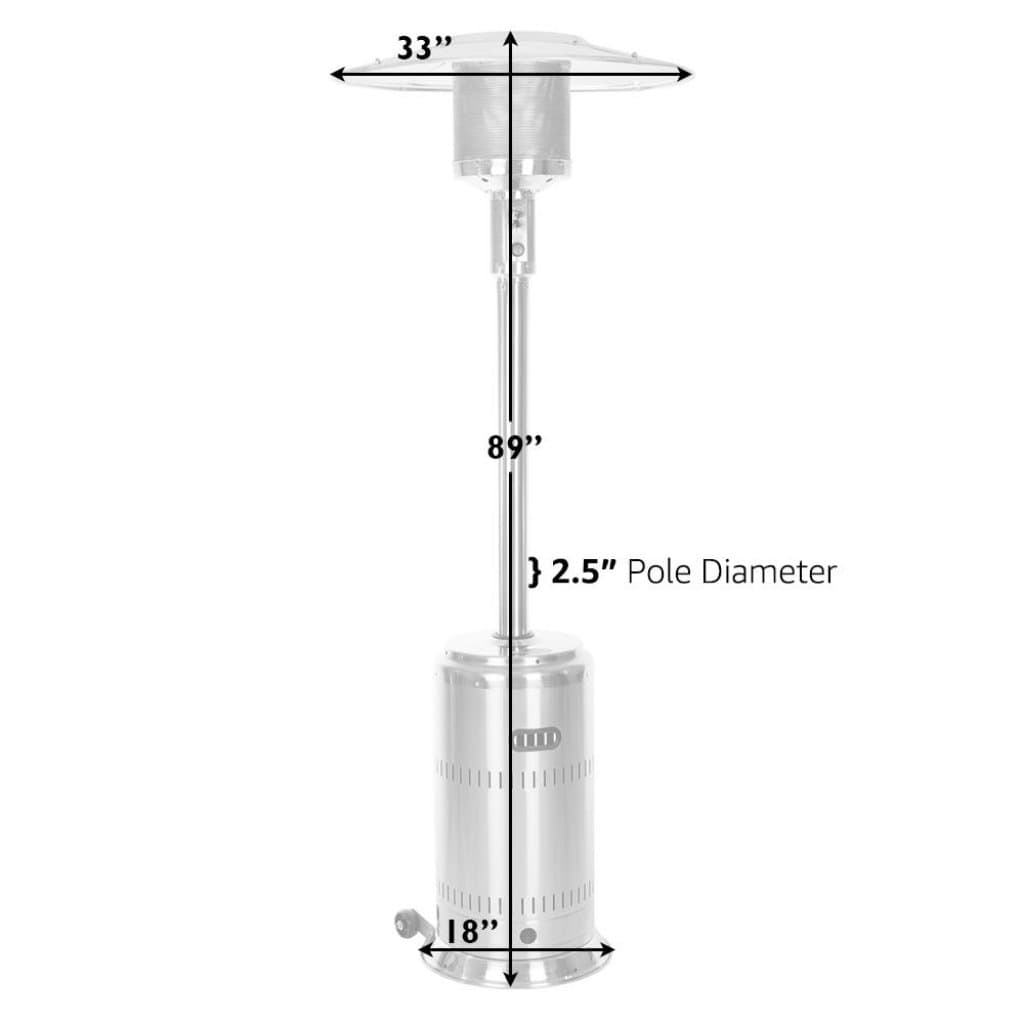 Fire Sense 89" Performance Series Propane Gas Patio Heater