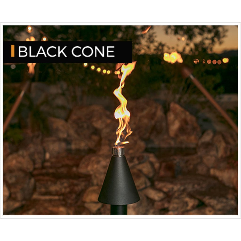 Fire by Design Black Cone Automated Propane Gas Tiki Torch