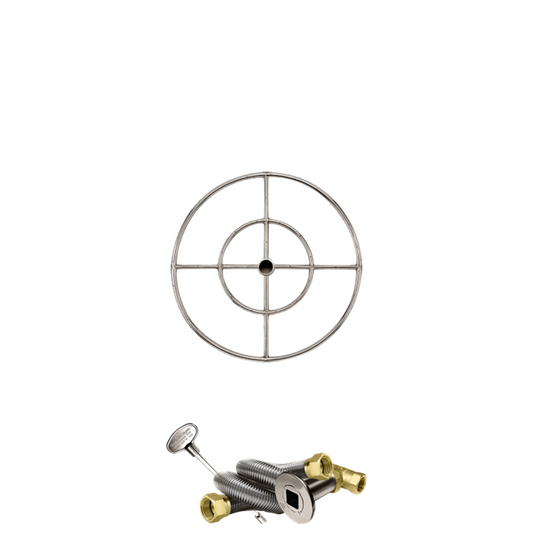 Firegear Stainless Steel Series 18" Natural Gas Fire Pit Burning Ring Kit