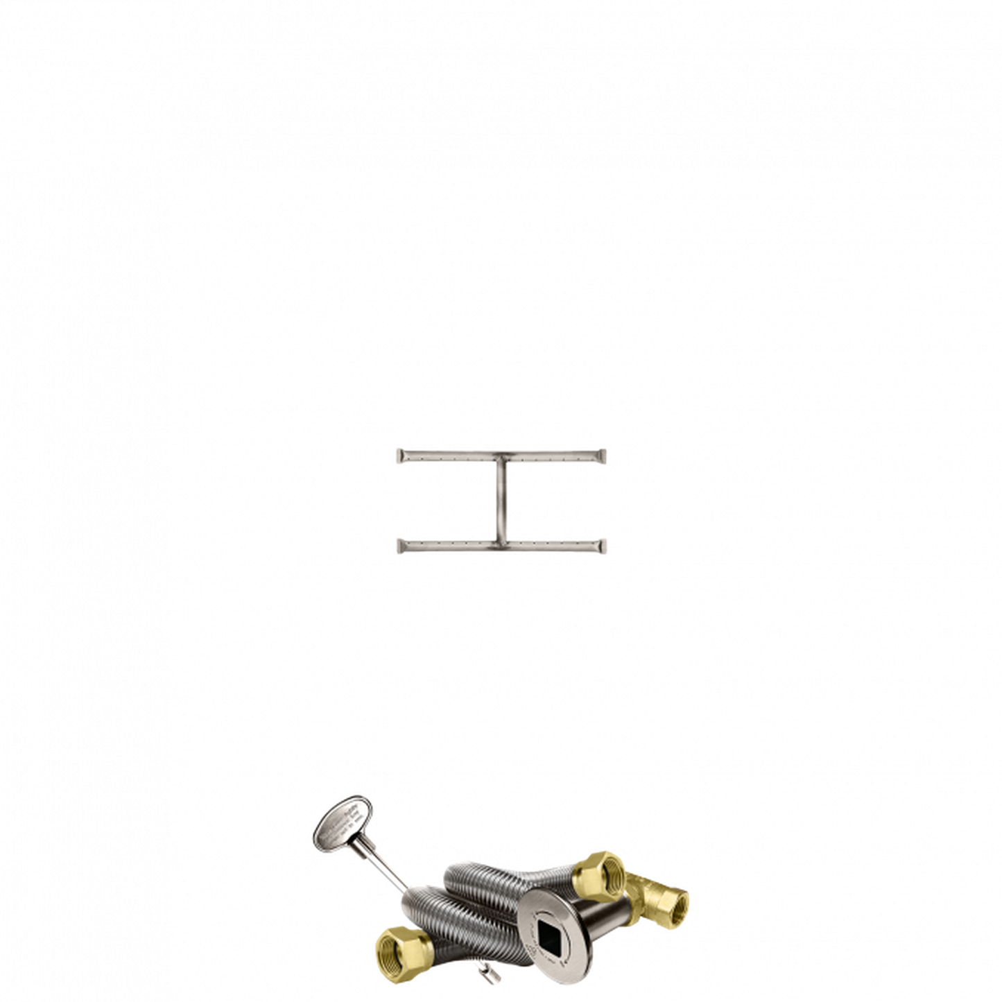 Firegear Stainless Steel Series 21" x 10" Natural Gas Fire Pit H-Burner Kit