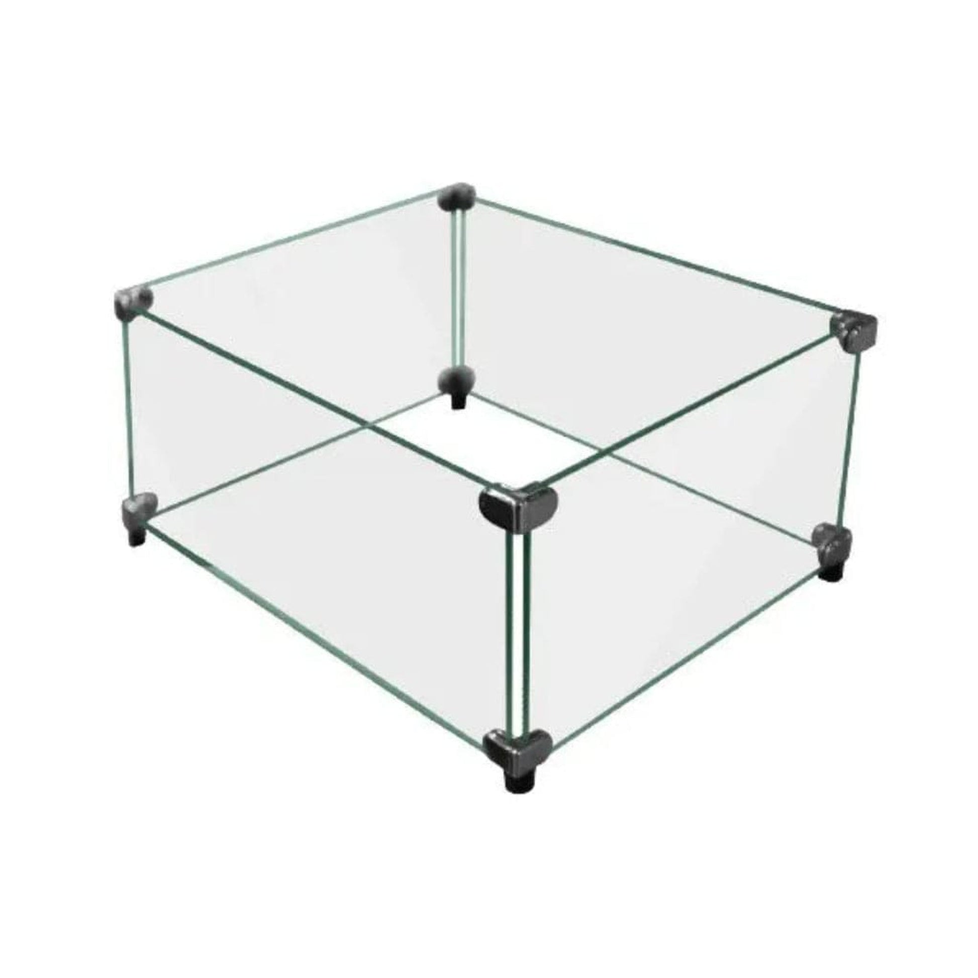 Firegear 42" Square Tempered Glass Windshield for 38" Drop-In Pan Gas Fire Pit